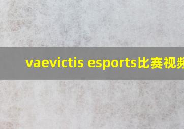 vaevictis esports比赛视频